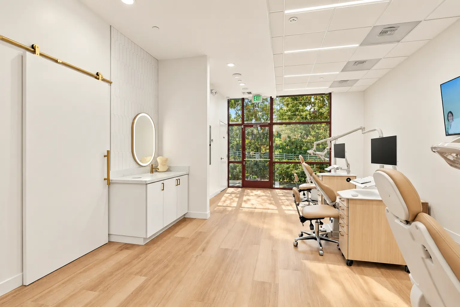 The sunlit treatment studio at SC Orthodontics
